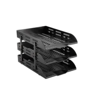 tasouq online shop uae DELI 3 Tier Plastic Document Tray Black.webp Desk & Office Requisites Desktop Organisers dubai abudhabi ajman sharjah ecommerce fujairah rak uaq website shopping deals for sale price