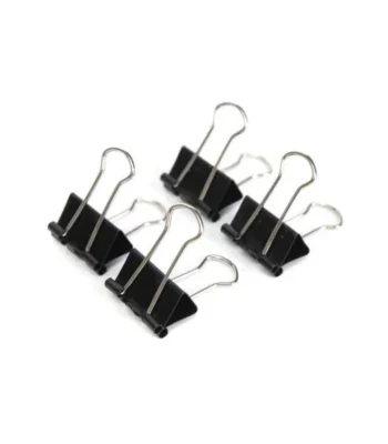 tasouq online shop uae Deluxe Black Binder Clips 19mm 12clips pack.webp Desk & Office Requisites Binder Clips dubai abudhabi ajman sharjah ecommerce fujairah rak uaq website shopping deals for sale price