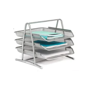tasouq online shop uae Deluxe Metal Mesh 3 Tier Document Tray Silver 2.webp Desk & Office Requisites Desktop Organisers dubai abudhabi ajman sharjah ecommerce fujairah rak uaq website shopping deals for sale price
