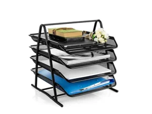 tasouq online shop uae Deluxe Metal Mesh 4 Tier Document Tray Black.webp Desk & Office Requisites Desktop Organisers dubai abudhabi ajman sharjah ecommerce fujairah rak uaq website shopping deals for sale price