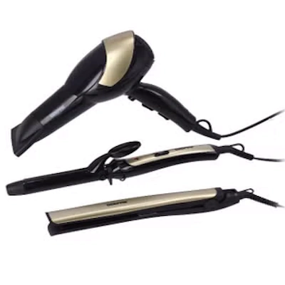 tasouq online shop uae Geepas 3 In 1 Hair Styling Set 2200W 2 Speed 3 Heat Setting Curler Ceramic Coating Plates.webp Appliances & Electronics Grooming Set dubai abudhabi ajman sharjah ecommerce fujairah rak uaq website shopping deals for sale price