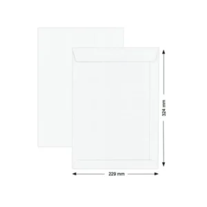 tasouq online shop uae Hispapel White Envelope 229 x 324mm 13 x 9 250pcs box.webp Desk & Office Requisites Envelopes dubai abudhabi ajman sharjah ecommerce fujairah rak uaq website shopping deals for sale price