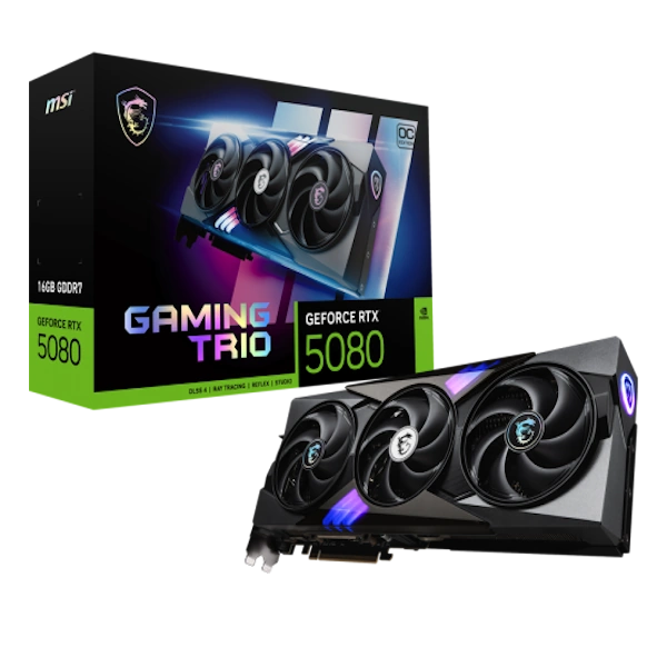 tasouq online shop uae Nvidia GeForce RTX 5080 16 GB GDDR7 MSI Gaming TRIO OC.webp Computers & Laptops Graphic Card dubai abudhabi ajman sharjah ecommerce fujairah rak uaq website shopping deals for sale price