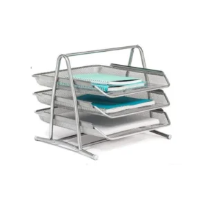 tasouq online shop uae Partner Metal Mesh 3 Tier Document Tray Silver.webp Desk & Office Requisites Desktop Organisers dubai abudhabi ajman sharjah ecommerce fujairah rak uaq website shopping deals for sale price