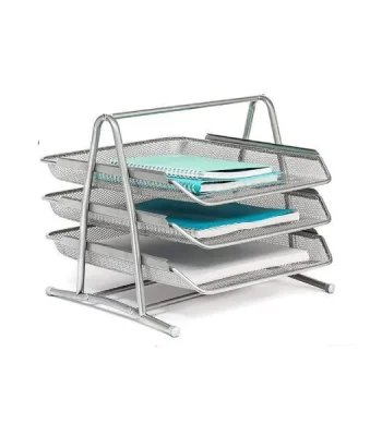tasouq online shop uae Partner Metal Mesh 3 Tier Document Tray Silver.webp Desk & Office Requisites Desktop Organisers dubai abudhabi ajman sharjah ecommerce fujairah rak uaq website shopping deals for sale price