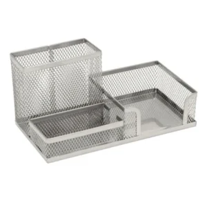 tasouq online shop uae Partner Metal Mesh Desktop Organizer Silver.webp Desk & Office Requisites Desktop Organisers dubai abudhabi ajman sharjah ecommerce fujairah rak uaq website shopping deals for sale price