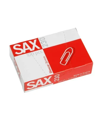 tasouq online shop uae Sax Paper Clips 230 26mm 100clips pack.webp Desk & Office Requisites Paper Clips dubai abudhabi ajman sharjah ecommerce fujairah rak uaq website shopping deals for sale price