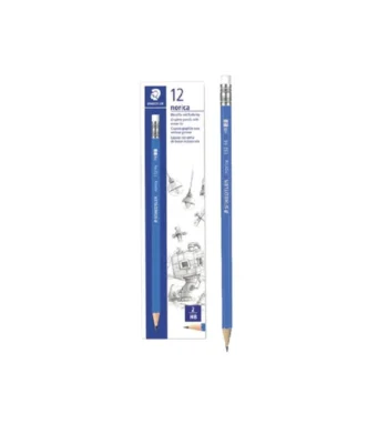 tasouq online shop uae Staedtler Norica HB2 Pencil with Eraser Tip 12 box.webp Desk & Office Requisites Pencil dubai abudhabi ajman sharjah ecommerce fujairah rak uaq website shopping deals for sale price