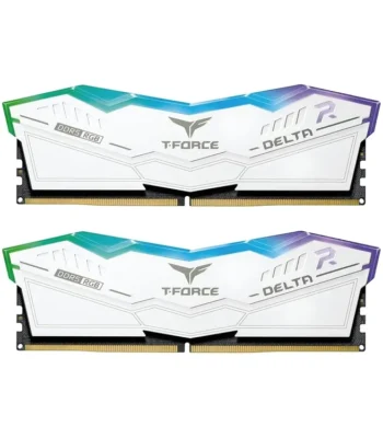 tasouq online shop uae 64GB 32x2 6000 MT s DDR5 RAM T Force Delta RGB White.webp Computers & Laptops Memory dubai abudhabi ajman sharjah ecommerce fujairah rak uaq website shopping deals for sale price
