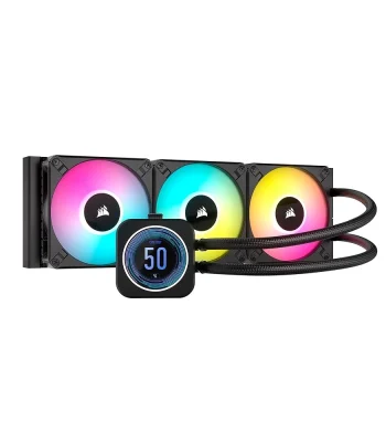tasouq online shop uae Corsair ICUE H150i Elite XT LCD 360mm AIO CPU Cooler Black.webp Computers & Laptops CPU Cooler dubai abudhabi ajman sharjah ecommerce fujairah rak uaq website shopping deals for sale price