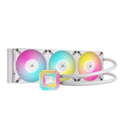 tasouq online shop uae Corsair ICUE H150i Elite XT LCD 360mm AIO CPU Cooler White.webp Computers & Laptops CPU Cooler dubai abudhabi ajman sharjah ecommerce fujairah rak uaq website shopping deals for sale price