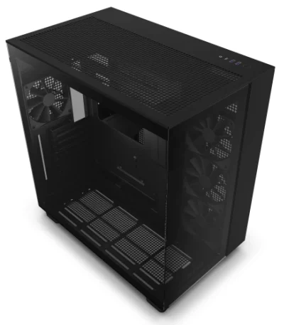 tasouq online shop uae NZXT H9 Flow PC Case Mid Tower Black.webp Computers & Laptops Computer Cases dubai abudhabi ajman sharjah ecommerce fujairah rak uaq website shopping deals for sale price