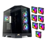 tasouq online shop uae Tortox Prism Versatile Gaming PC Case 7 ARGB FANS Black.webp Computers & Laptops CPU Cooler dubai abudhabi ajman sharjah ecommerce fujairah rak uaq website shopping deals for sale price