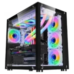 tasouq online shop uae WJ Coolman ROBIN III ATX Gaming Case With 7 ARGB Fans Black.webp Computers & Laptops ATX Case dubai abudhabi ajman sharjah ecommerce fujairah rak uaq website shopping deals for sale price